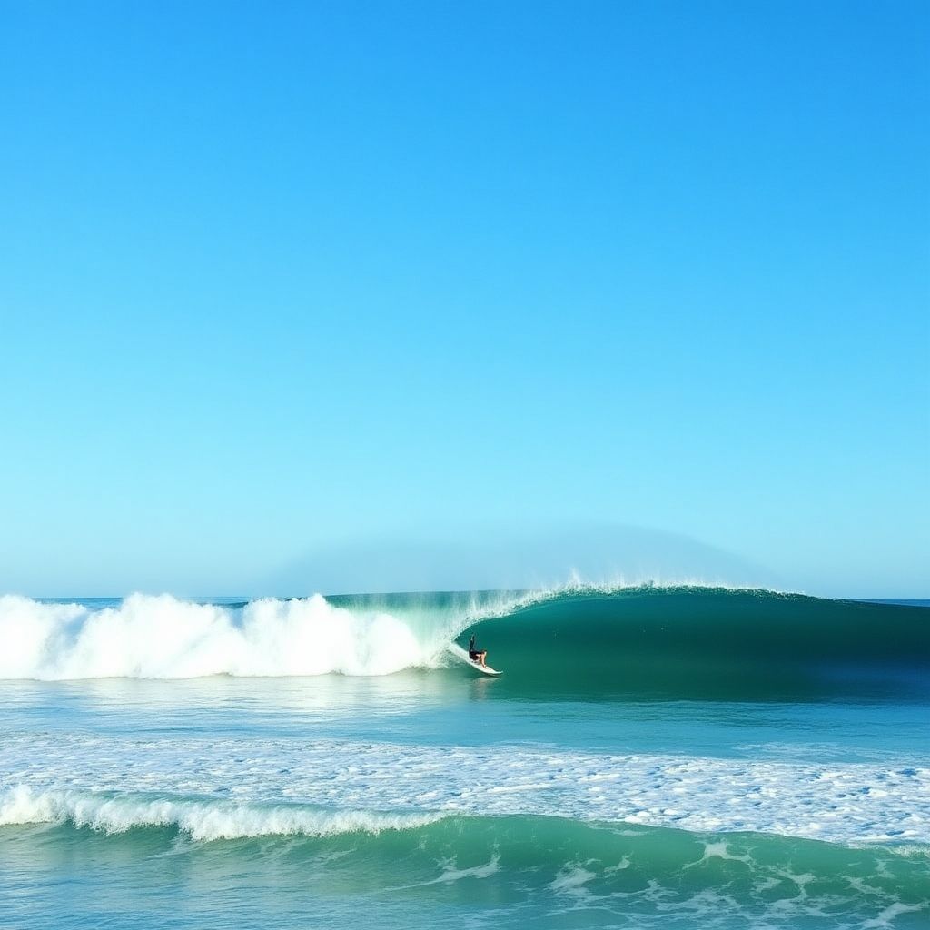 Barrel wave at Margaret River, Western Australia